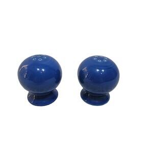 Vintage Fiestaware Cobalt Blue Salt & Pepper Skakers